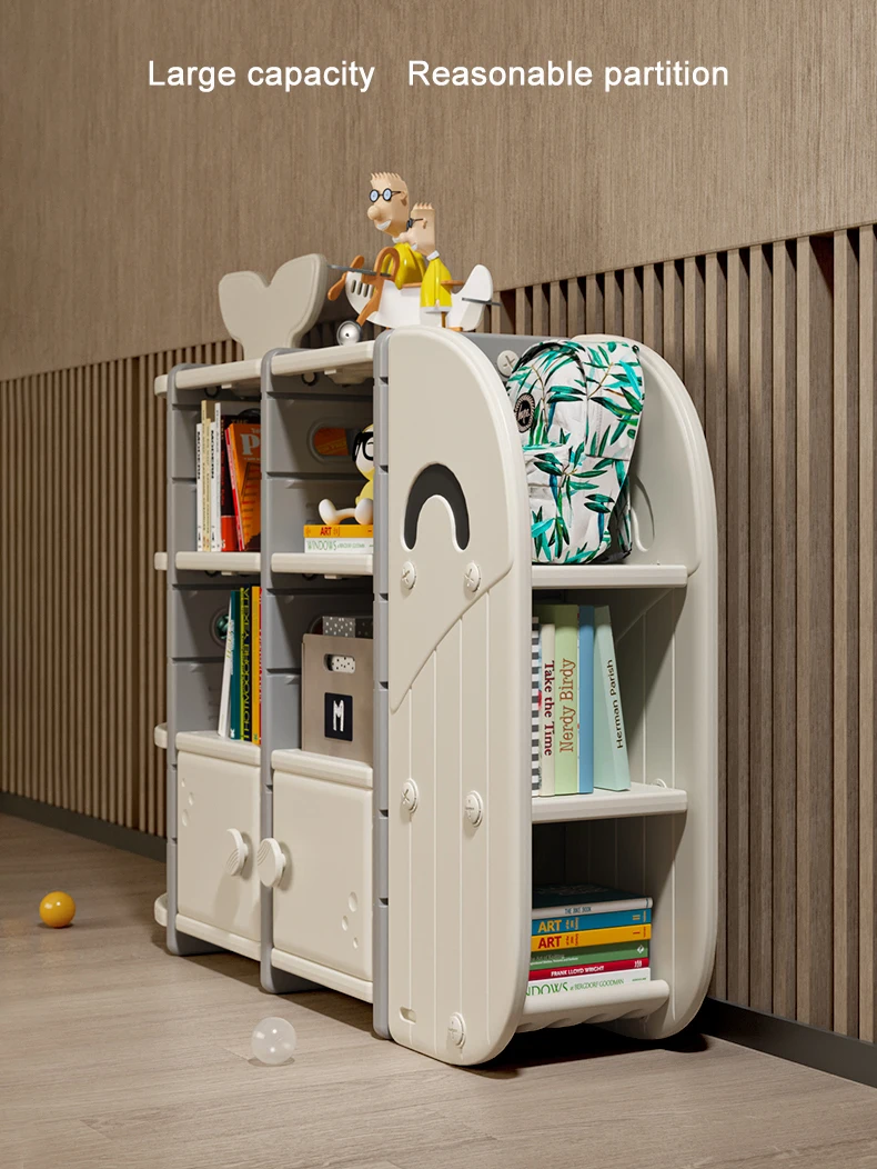 Plastic Cupboard Toys Storage Kids Book Shelf Clothes Children Cabinets
