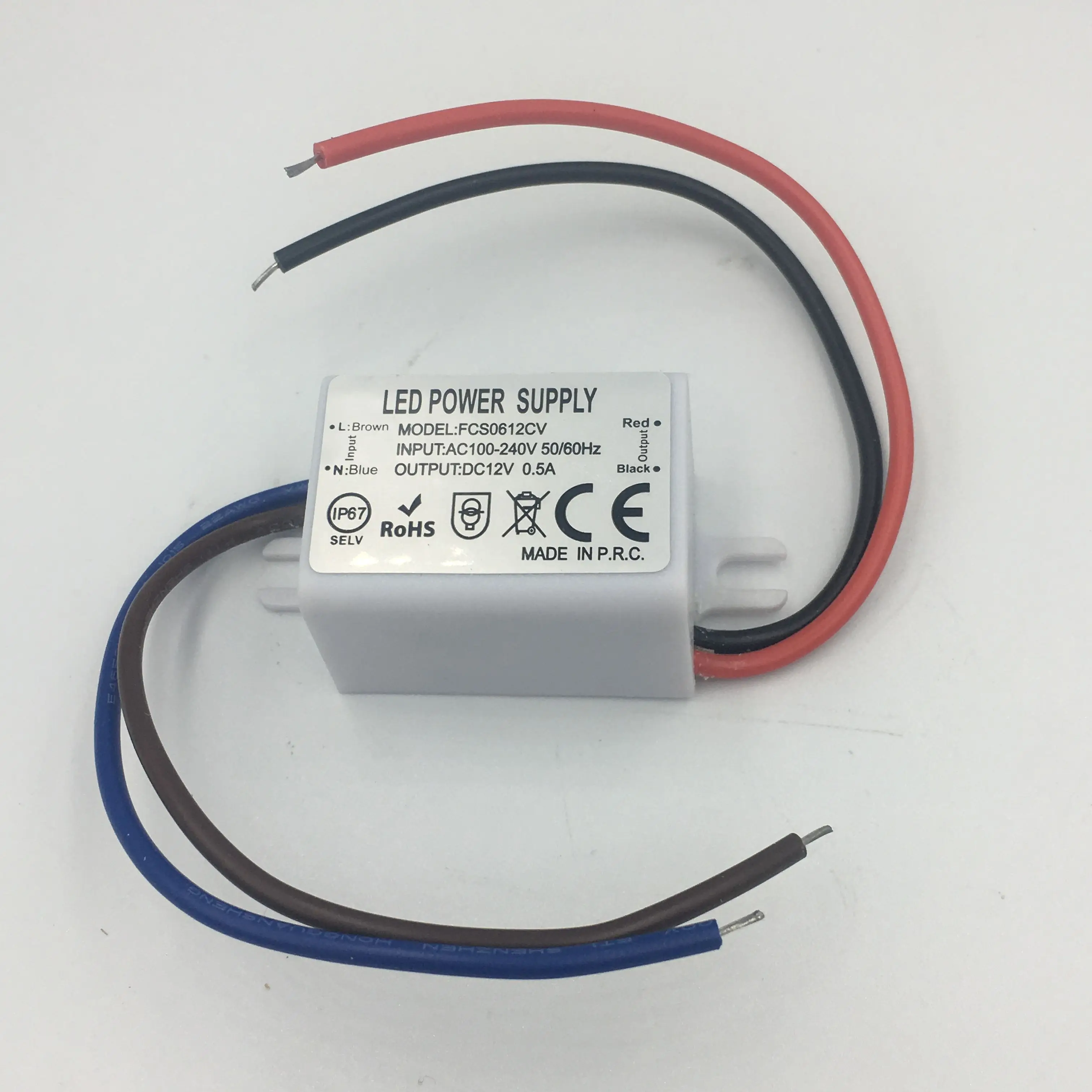 IP67 waterproof mini size 6w led light source 12v 6w led power supply