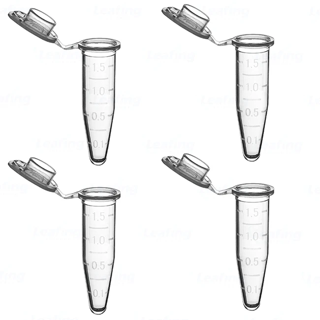Лабораторные принадлежности 1 5 мл микроцентрифужная пробирка со шкалой прозрачная Стерильная Пробирка для лабораторных испытаний
