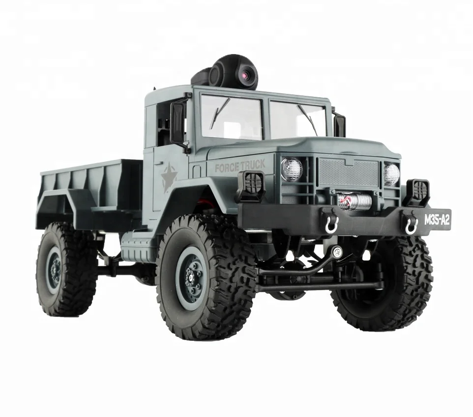 
Amazon WIFI FPV App Video 2.4Ghz 1/16 Remote Control Climbing Car 4x4 Off Road RC Military Truck Toys Rock Crawler RTR With Came 