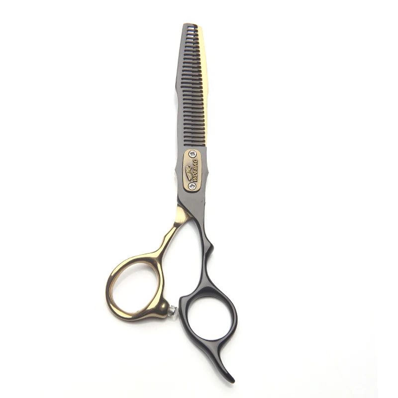 D9 Professional Gold 6.0 Inch Barber Hair Cutting Shear Salon Hairdresser Thinning Scissor Sharp Stainless Steel Straight Beauty
