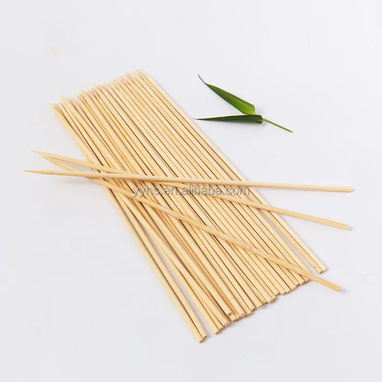 Wholesale Factory Low Price Natural Disposable Safe Kebab BBQ Sticks Bamboo Skewers