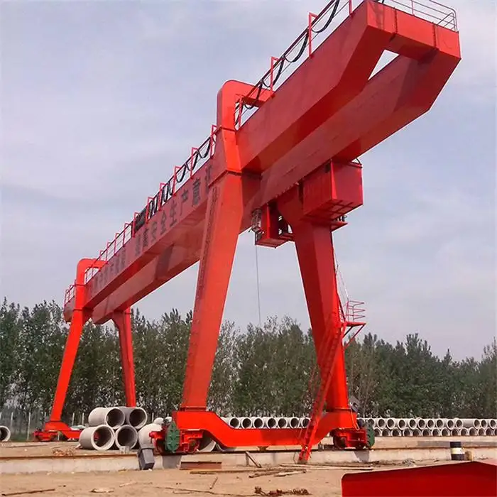 MGU Large machinery Easy Operated 25 ton Factory wireless crane remote control Double Girder Gantry cranes Manufacturing Plant