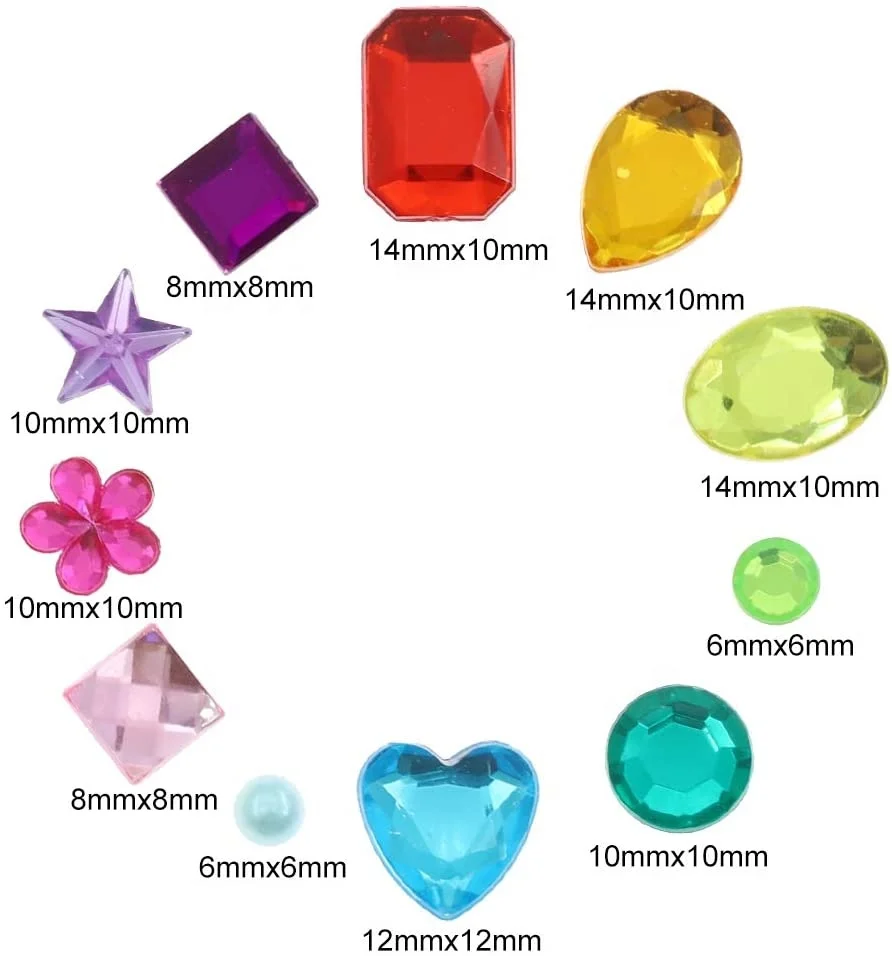 Self Adhesive Multicolor Crystal Jewels Eye Face Rhinestones Gems Stickers