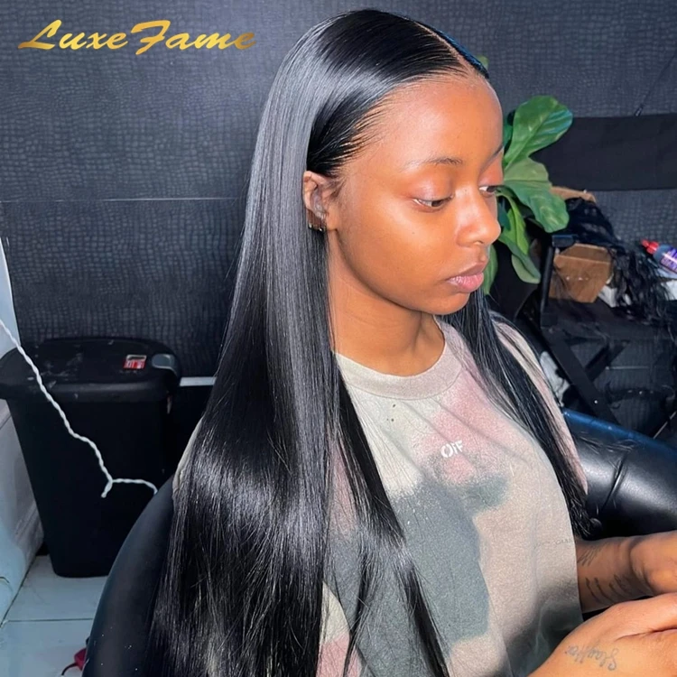 Wholesale 100% Natural Half Human Hair Lace Wig Vendor,13X6 Hd Human Hair Lace Front Wig,Straight 13X4 Lace Front Human Hair Wig