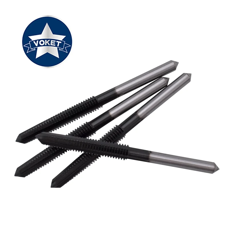 VOKET 1PCS HSSE With Ticn Nut Tap M3 M4 M5 M6 M8 M10 M12 Machine Screw Thread Taps