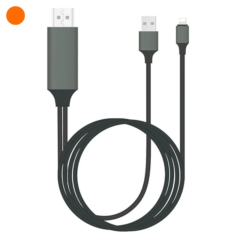 Чехол для телефона, чтобы HD-MI одного и того же экрана кабельная осветительная к HD-ми-кабель адаптера видео синхронизации ТВ проектор