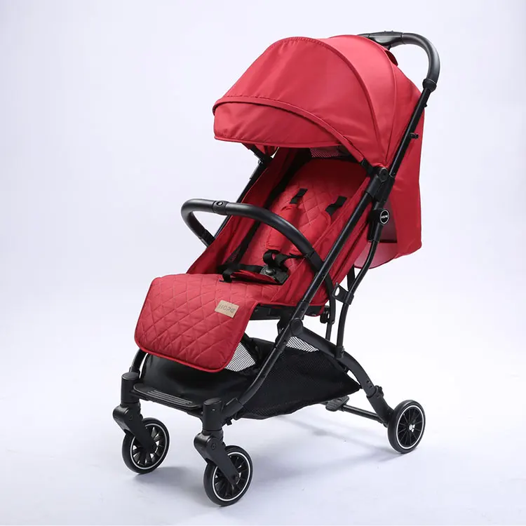Factory price steel frame 4 wheels luxury Baby Stroller 3 in 1 light weight baby stroller