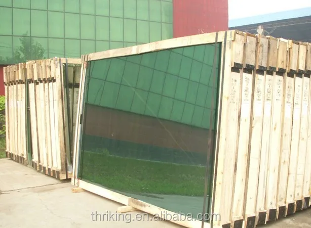 Factory Custom Dark Green Smoke Grey Silver White Reflective Colorful Glass