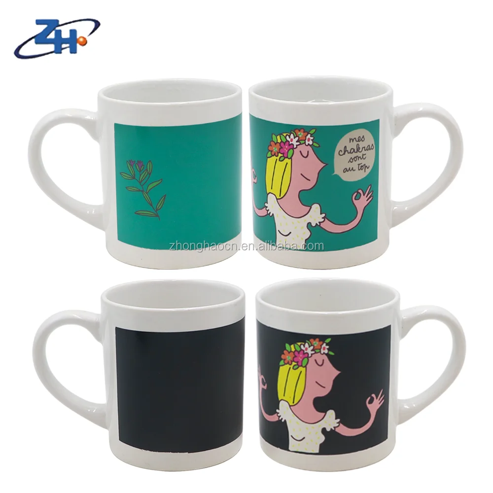 color change mug Exquisite quality sublimation blank ceramic coffee mugs ceramic 11oz glitter color change mug