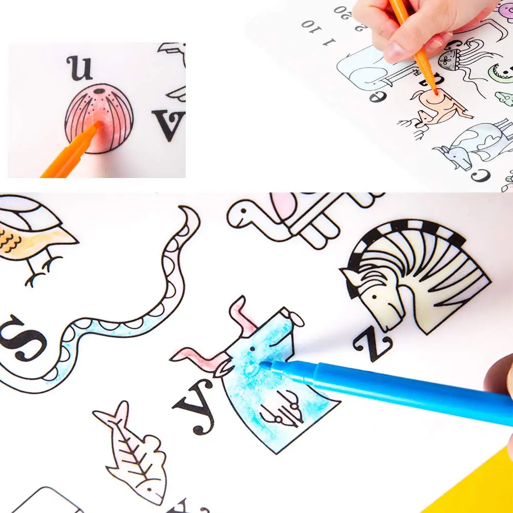 Детский пищевой класс, стираемая подстилка для рисования, силиконовый Настольный обеденный коврик