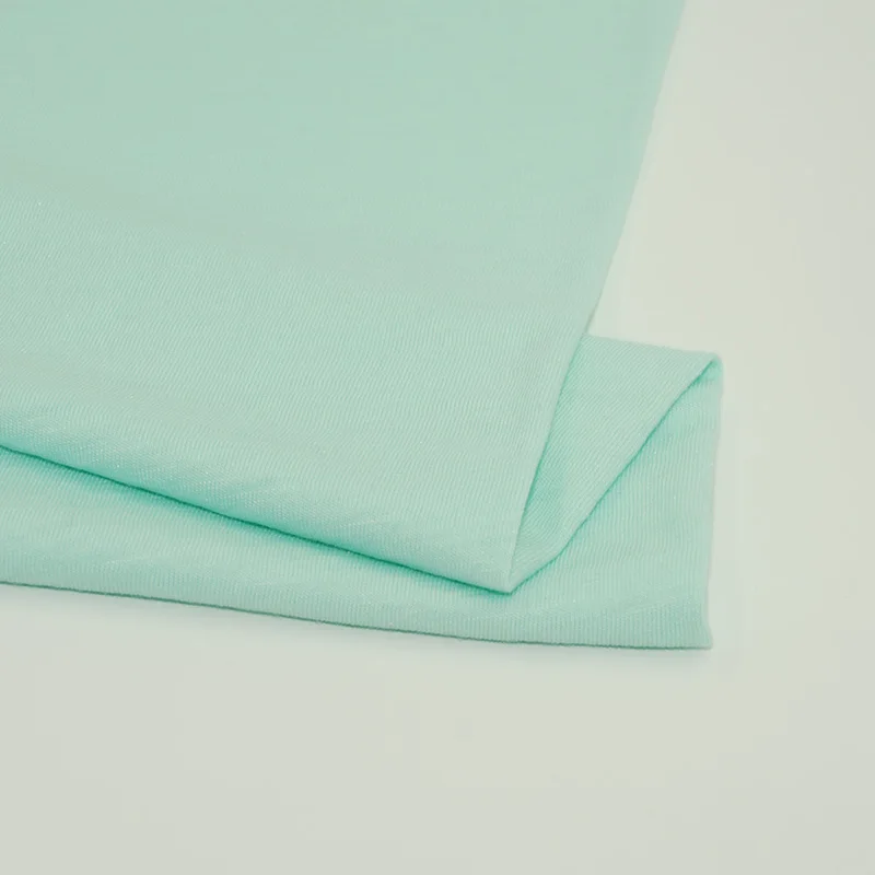 
Online Cotton Modal 32S Light Jersey Knit Fabric Solid Dyed Teal Cotton Slub Fabric By the Yard 