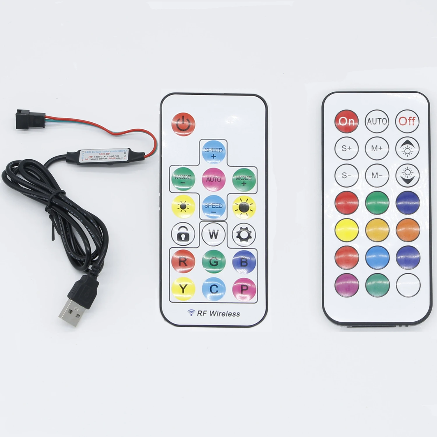 РЧ RGB светодиодный DC5-24V управления 17/21 клавиши пульт дистанционного Мини контроллер света для WS2812B WS2811 полосы