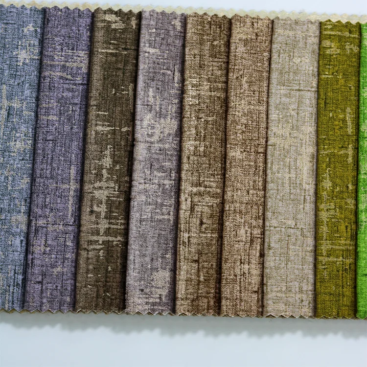 Popular 100% Polyester Bronzed Holland Velvet Style Fabric for Living Room