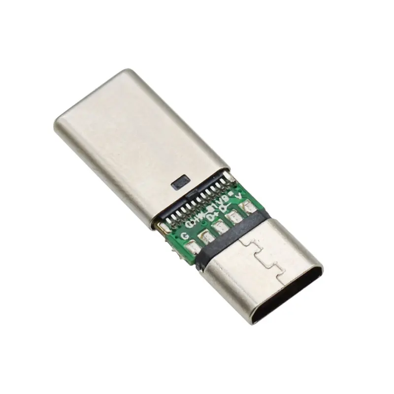 High Quality 24 Pin USB Type C Connector to USB Micro 5 Pin Jack PCB 24.3mm Adapter for Data Transfer Port