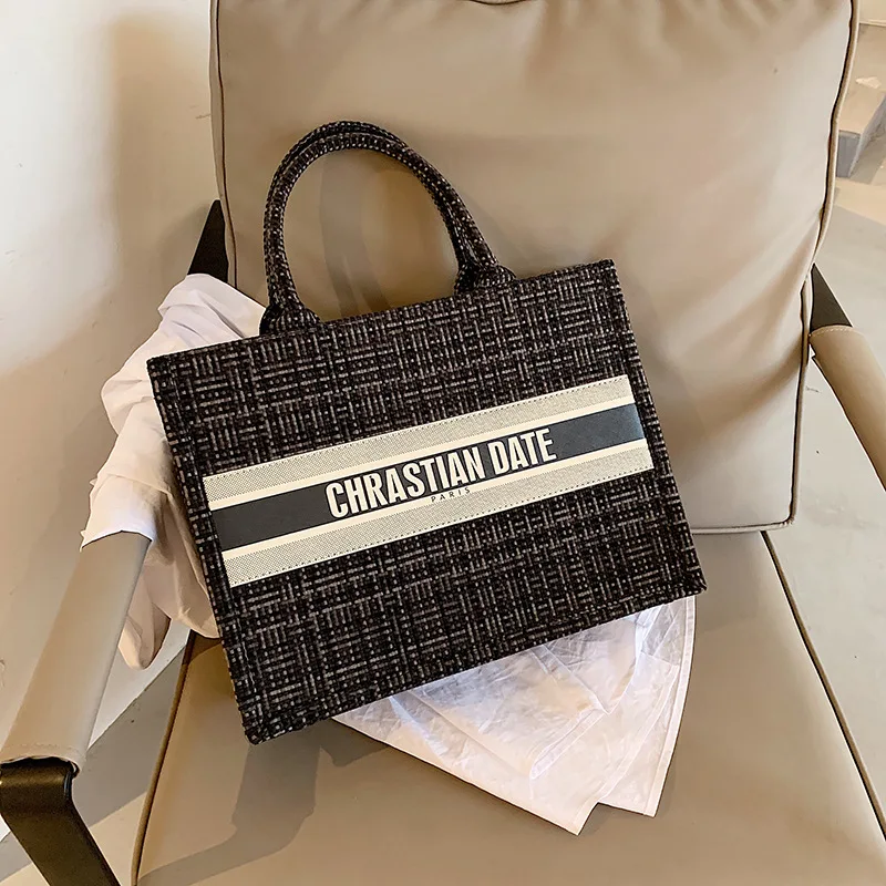 Модная Сумка-тоут через плечо с рисунком в клетку, плиссированные женские сумки популярных цветов, женские сумки-тоуты, повседневные женские сумки с ручками