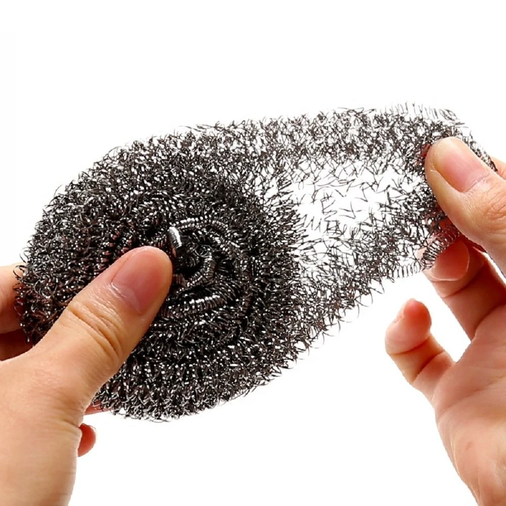 Stainless Steel Scourer Kitchen Wire Washing Balls Scrubbing Sponges