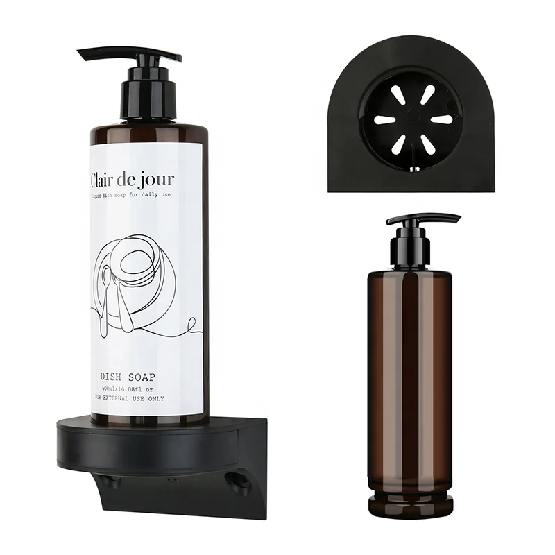 Magnetic Hotel Manual Soap Dispenser Single Double Wall-mounted Hand Soap Bottle Shampoo Shower Gel Dispenser