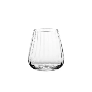 Optical Gin Crystal Glass Glasses 300/50ml 30/50CL 10/17oz Vertical Stripe Crystal Glasses