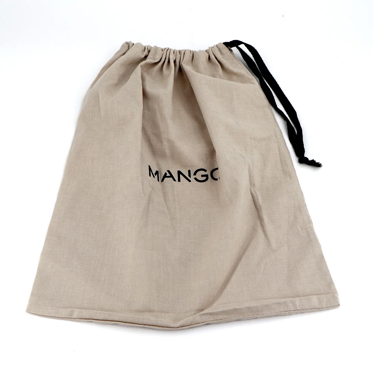 Customized cotton fabric storage bag printed logo small drawstring bag shoes packaging dust bag for promotional