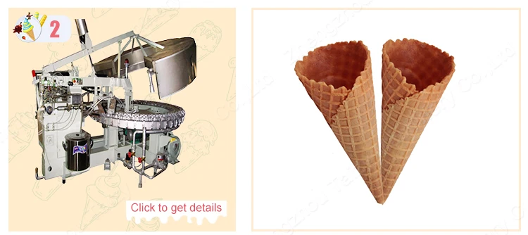 High efficiency automatic Serbia waffle ice cream cone machine