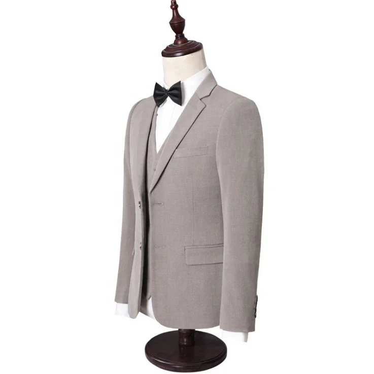 Custom European style formal mens suit three pieces set with high quality