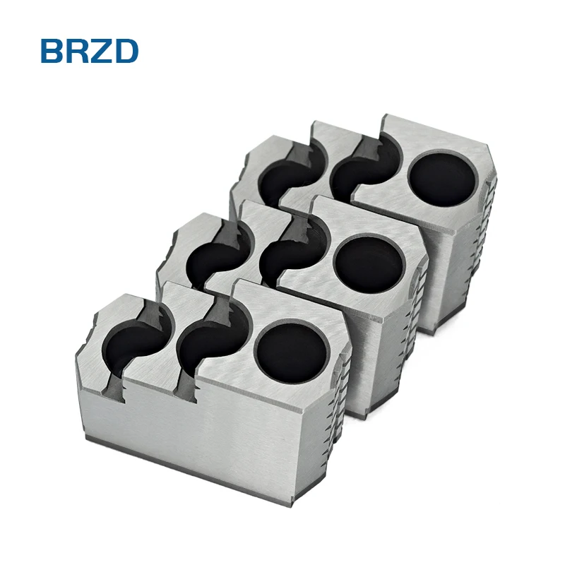 BRD CNC lathe machine standard three jaw 10 inch oil pressure chuck strong hardening powerful CNC machine chuck hard jaw