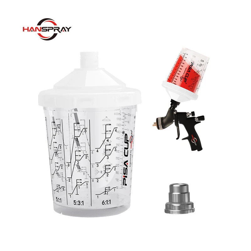 China factory paint mixing cup plastic cup airless spray gun Custom logo plastic cup