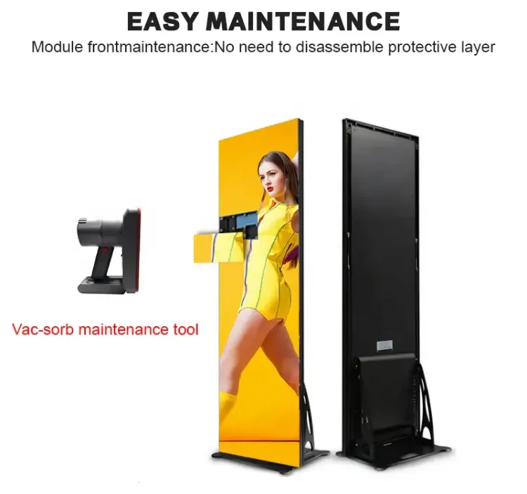 player led screen poster display outdoor used led vertical commercial advertising display screen for Dooh