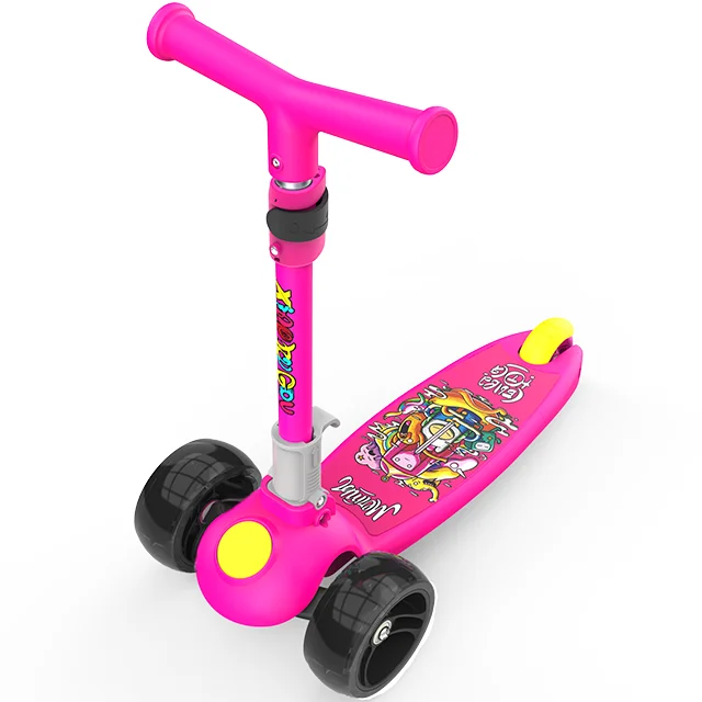 
Manufacturer wholesale Specialty PU light wheel easy roller toy scooter 