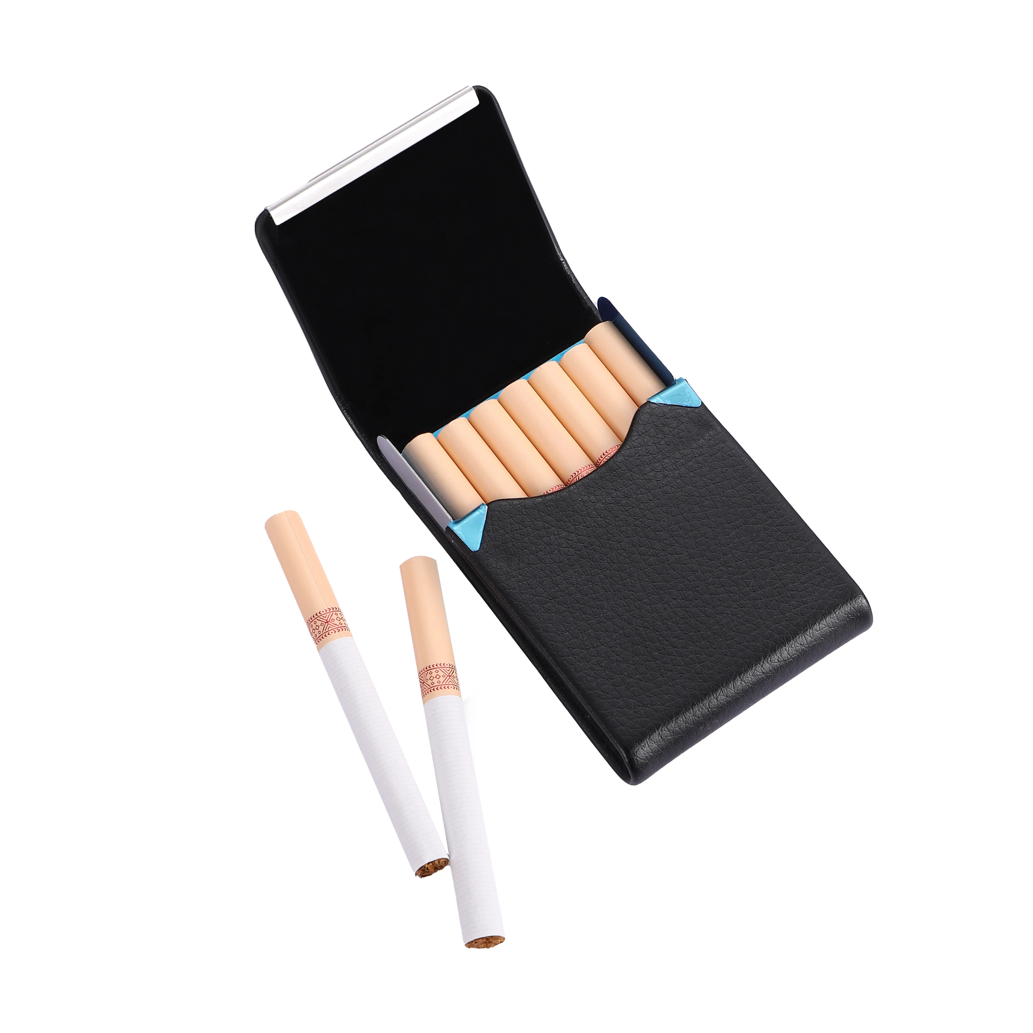 Custom Business Card Holders Case PU Leather Name Card Holder Slim Metal Pocket Card Holder Fashion Iphone Letter Clip Wire