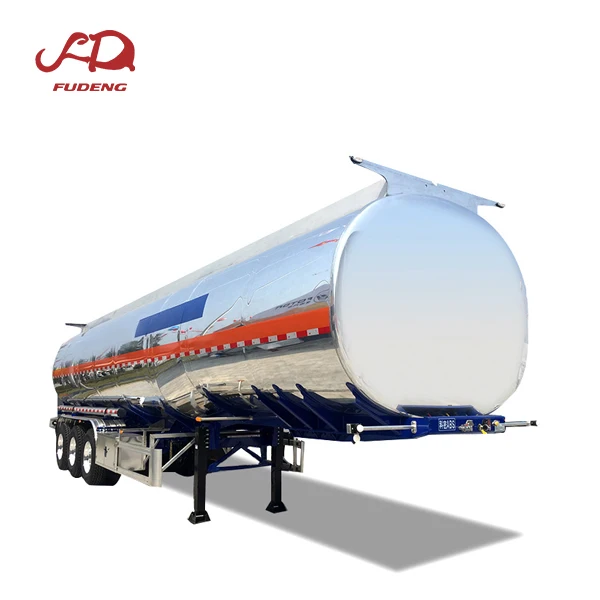 FUDENG Brand New fuel tanker trailers 38000/45000/50000 liters diesel/oil/gasline fuel tank semi truck trailers for sale