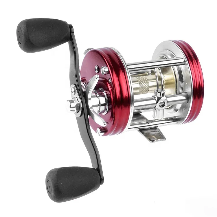 Wholesale red fishing hand reel japanese slow jigging deep fishing wheel surfcasting drum reel for fishing
