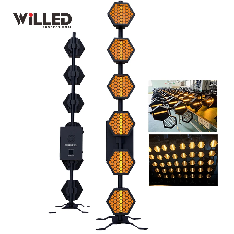360W 6*60W LED+144 RGBW matrix pixel dmx control led portman P2 HEXALINE  light