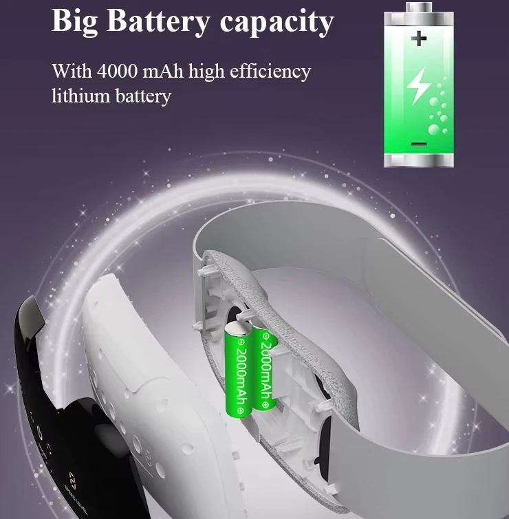 4000mAh Long Endurance Weight Loss Slim Tummy Belly Massage Device Women Period Pain Relief Warm Stomach Heating Waist Belt