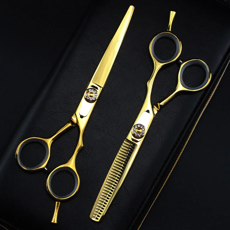 6.0 Inch Gold New Fashion Design Beauty Sessors Hair Cutting Scissor