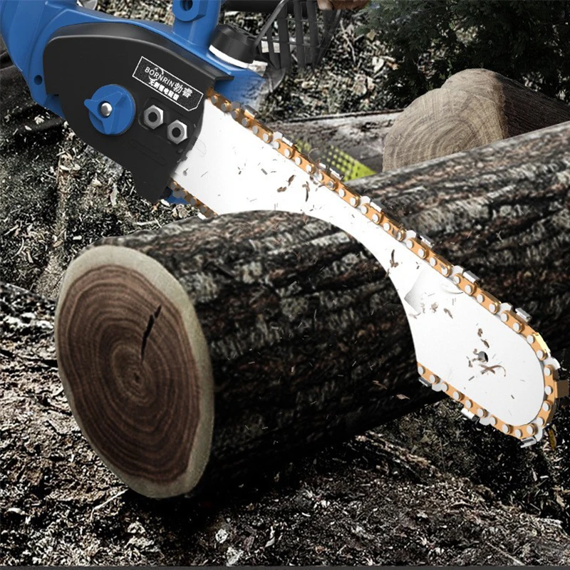 Fast Cutting 21V Power Chainsaw Woodworking Tools Rechargeable Brushless Electric Chainsaw 12-inch brushless battery chain saw