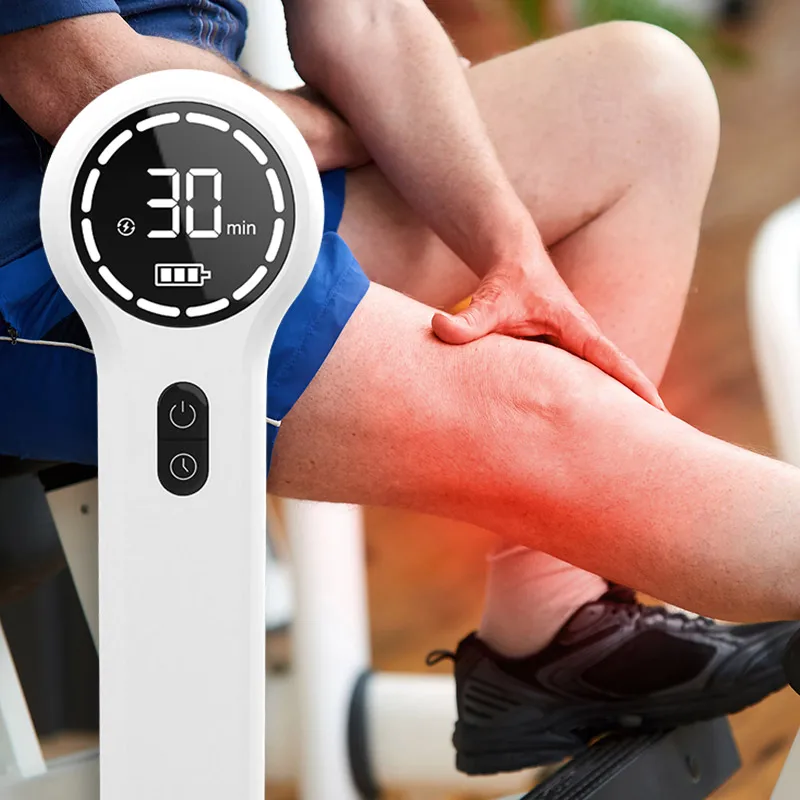 Multifunction Physical Portable With Lcd Screen Swollen Cold Laser Therapy Instrument 650Nm Skin Disease Human/Vet Device