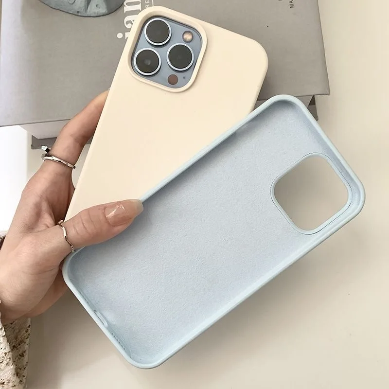In Stock Soft Cellphone Mobile Cover Silicone Phone Case For Iphone X 8 7 6 Plus 11 12 13 14 plus 14 pro max