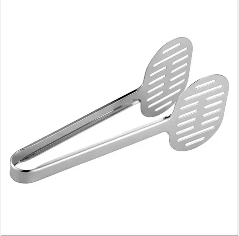 Stainless Steel Turner Tongs Kitchen Double Spatula Bread and Burger Tongs for Cooking Food-Barbecue Clamp Buffet Pliers