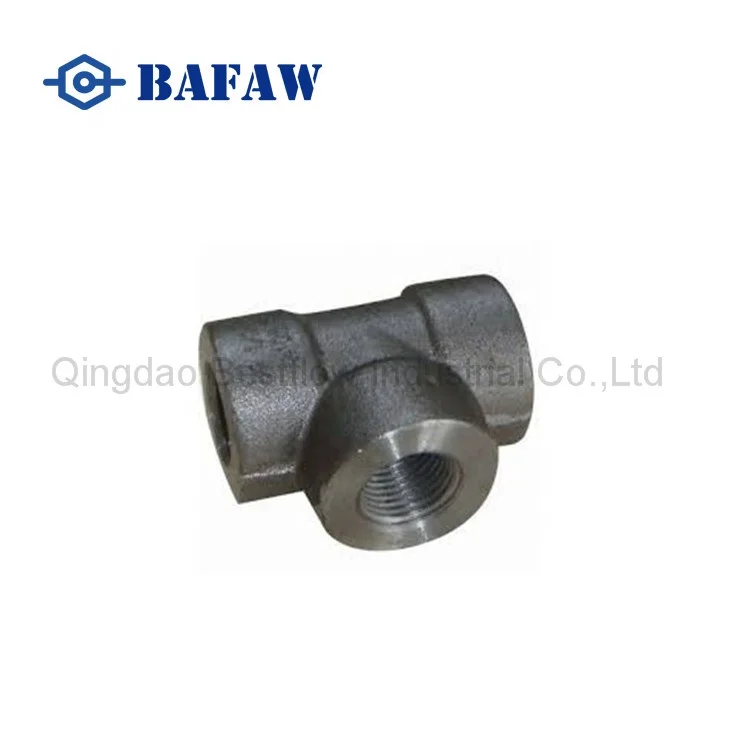 A105 Black Carbon Steel Threaded Forged Pipe Fittings