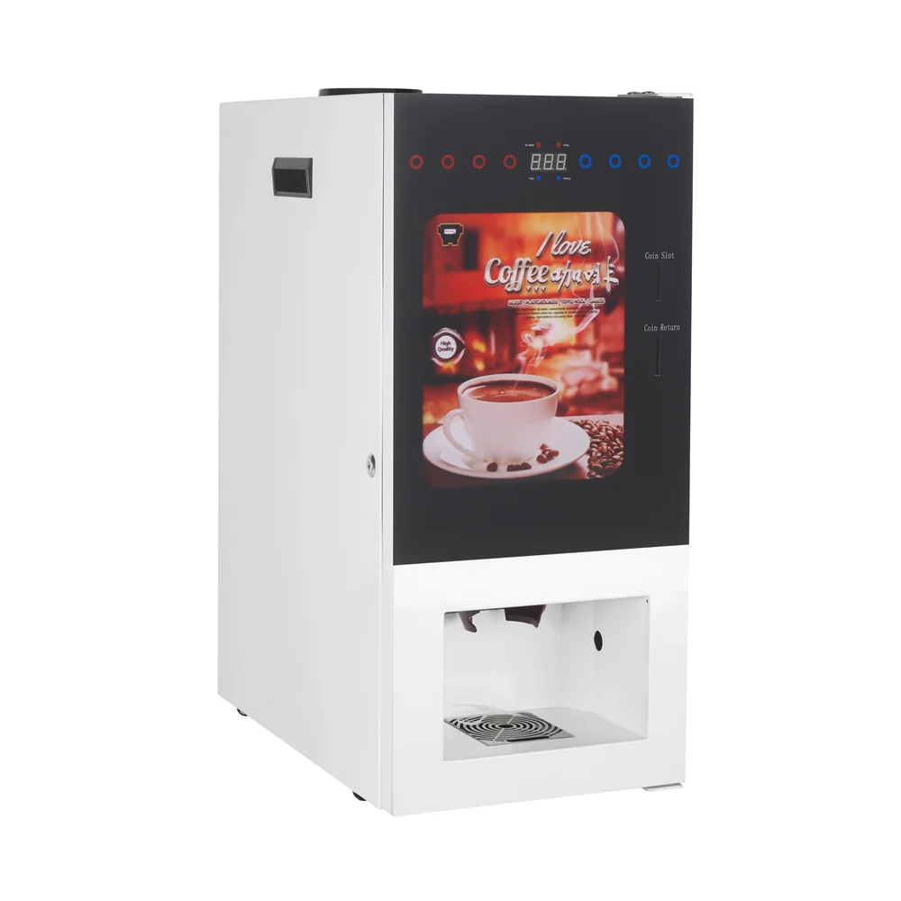 Commercial Smart Bean To Cup Business 9 Hot Drinks Coffee Fully Automatic Vending Machine