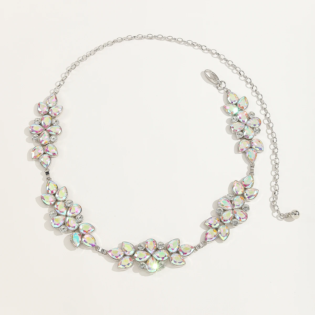 Модный роскошный свадебный корейский свадебный пояс с прозрачными кристаллами и стразами, модный пояс для женщин