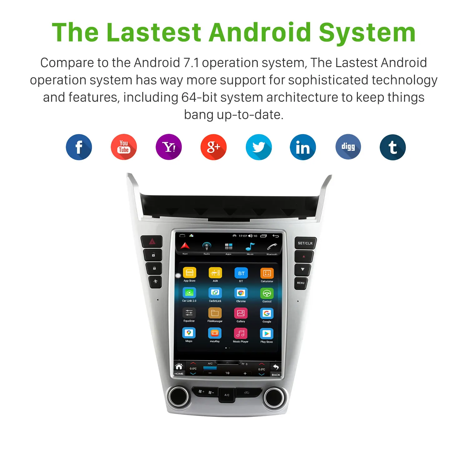 9.7 inch Car Radio Android 10.0 atoto car stereo for 2010-2017 Chery Chevrolet Equinox LOW-END with Wifi Mirror Link carplay