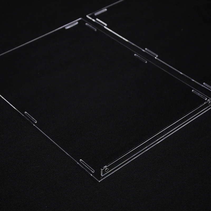 Customised Portable Drop Front Acrylic Detachable Sneaker Shoes Display Box Clear Magnetic Shoe Box with Magnetic opening door