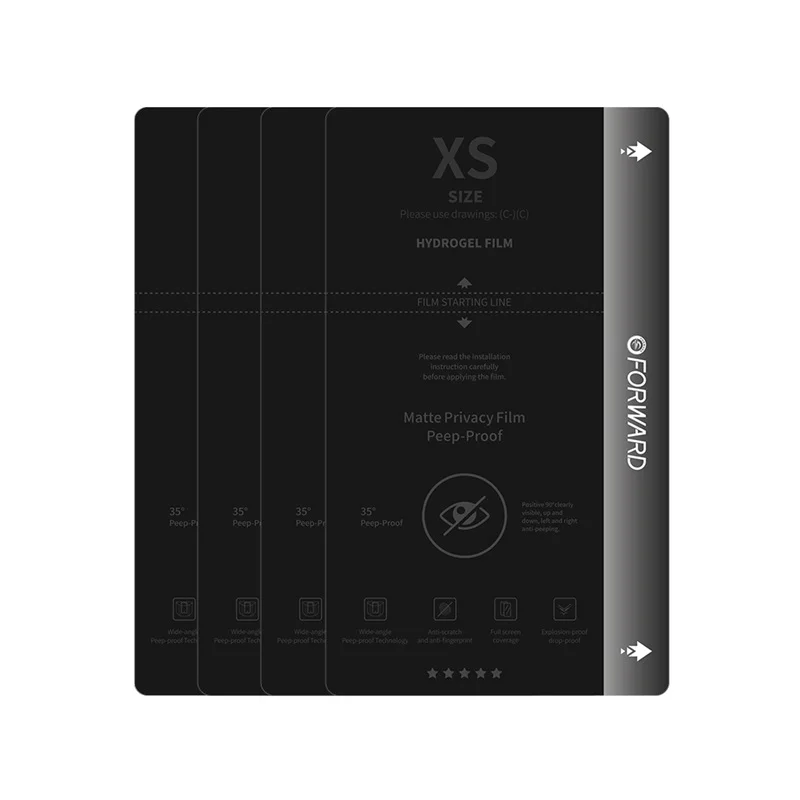 FORWARD 7 Inches Matte Privacy Screen Protector Flexible Explosion-proof Film TPU Hydrogel Film for huawei OPPO Screen Protector