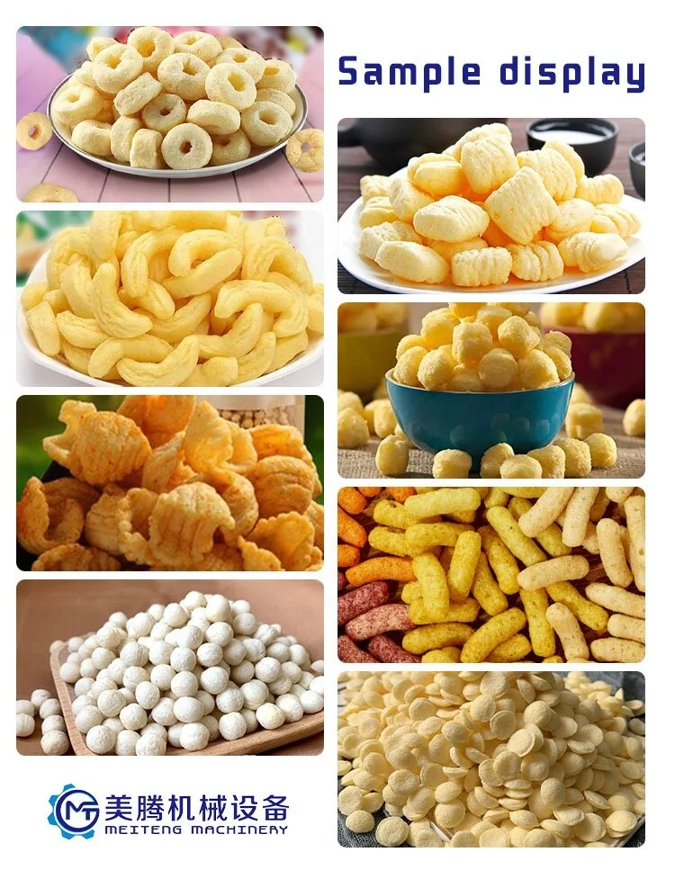 Crunchy Puffed Snack Breakfast Cereal Corn Flakes Making Machine