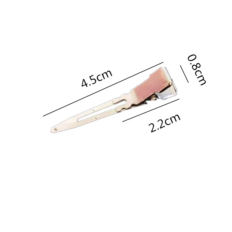 3.5cm 4.5CM 5.5cm Single Prong Metal Alligator Hair Clips Plain Beak Hairpin Hair Barrettes for DIY Kids Hair Accessories