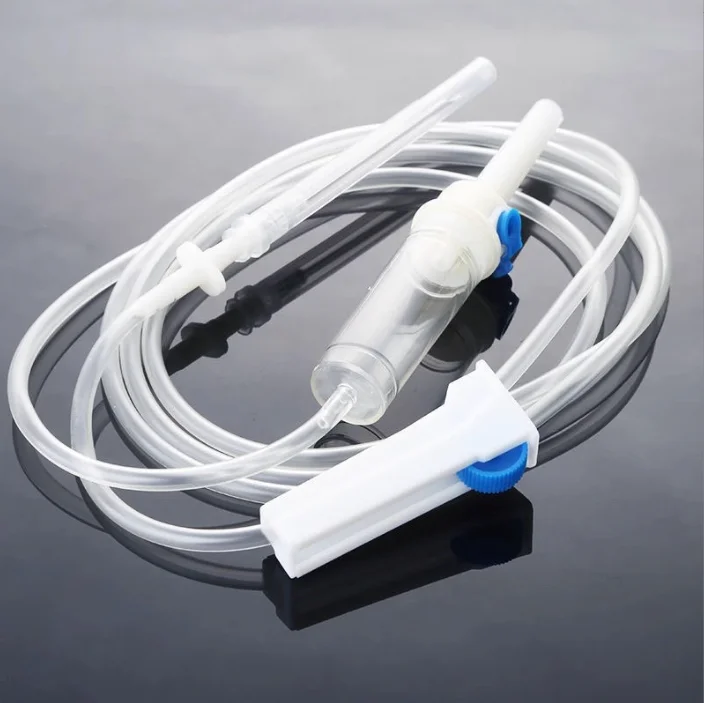Nonmedical veterinary disposable infusion set for animal hanging water and dribbling with needle individual packing