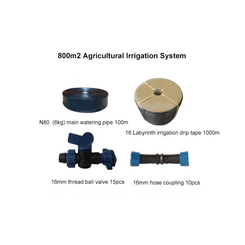 800sqm 1000sqm 1800sqm Popular Plant Growing Agricultural Drip Pipe Irrigation System for Sale